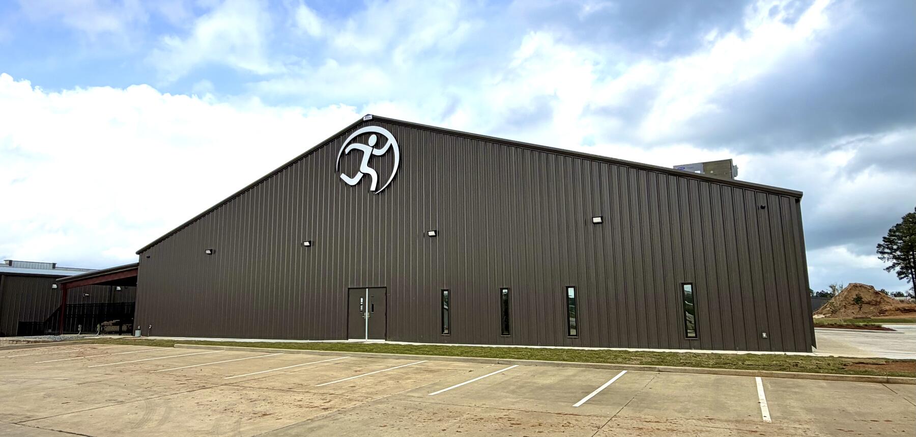 Completed side exterior of All Hours Fitness